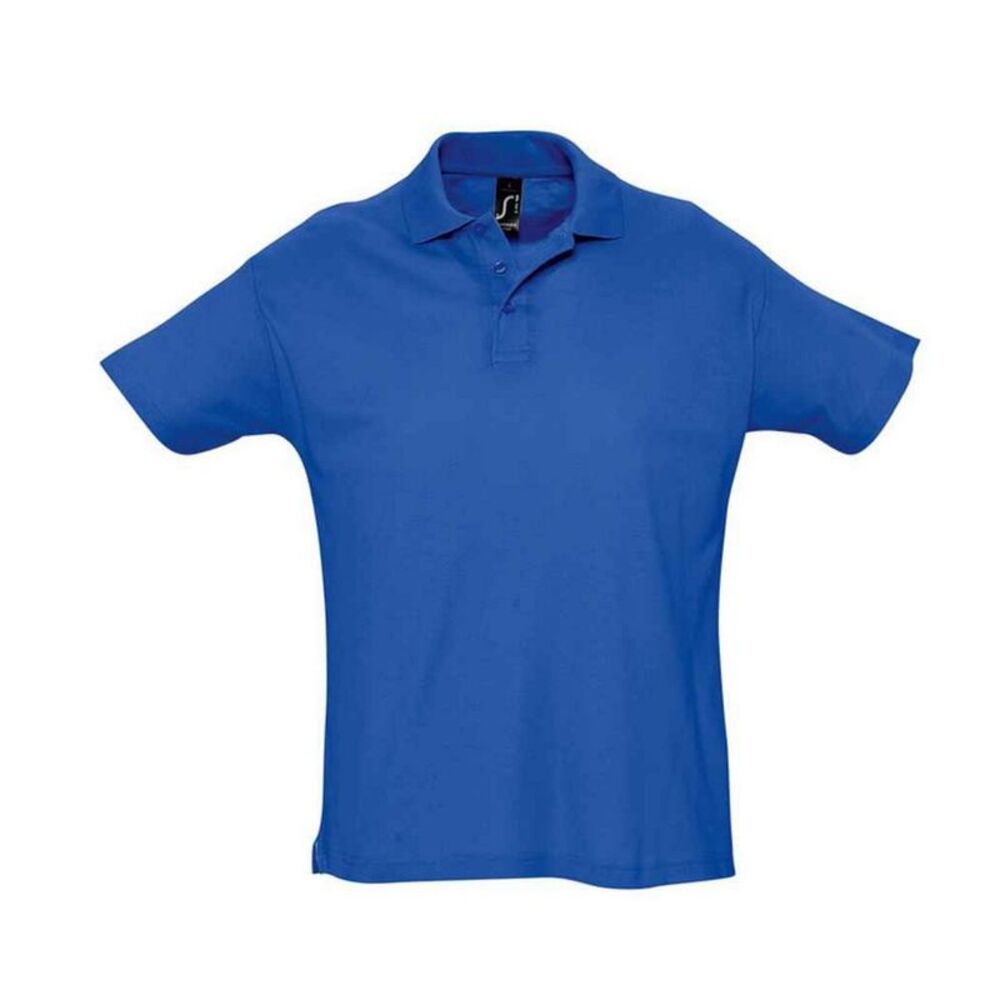 SOLS Mens Summer II Polo Shirt / Royal Blue